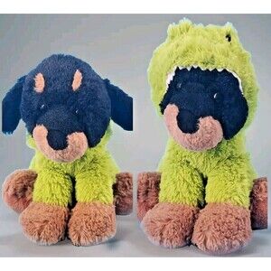 Plush Rottweiler In Dragon Costume Stuffed Animal Dog Appx 10" By Hug Me